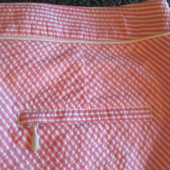 Greg Norman Seersucker Pink Golf Skort Skirt VTG - Picture 5 of 8